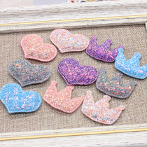 4cm Gold Powder Crown Shiny Loving Cell Phone Shell Beauty Diy Children Head Accessories Hair Clip Accessories Hair Accessories