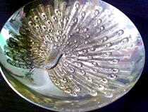 Japan imported antique antique 24KGP gold bowl patina 24K gold bowl peacock gold rice bowl collection ornaments