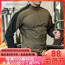 Autumn and winter long-sleeved T-shirt mens quick-drying breathable Emerson Apocalypse outdoor tactical frog suit wear-resistant stand-up collar sweatshirt for men