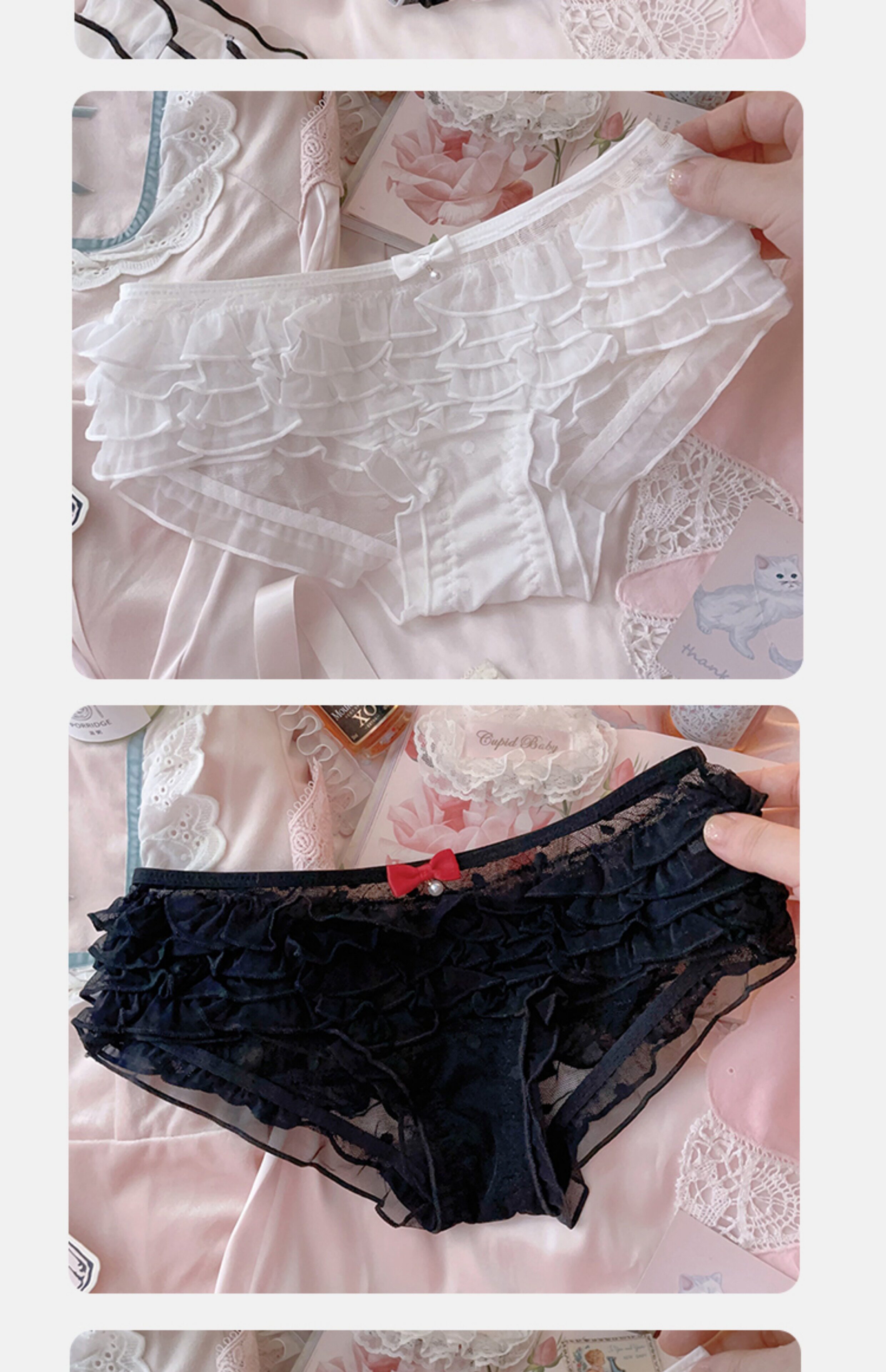 复古洛丽塔层层蕾丝蛋糕甜美芭比内裤女士性感可爱纯欲少女风女生