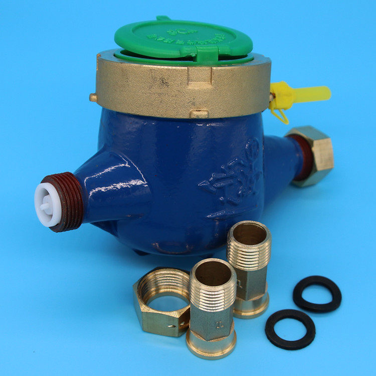 直销宁波牌旋翼湿式家用4分6分滴水表lxs15e2防偷水带止