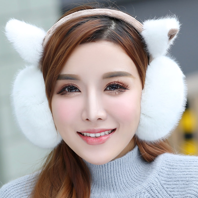 韩版新款可爱兔耳朵耳罩耳套耳包耳捂耳暖女士秋冬季时尚保暖冬天产品展示图3