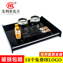 Custom hotel room toiletries storage tray Acrylic hotel tooth box storage box Bathroom box tray