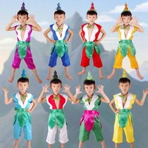 Huluwa childrens costumes performance costumes Super fire cartoon gourd baby clothes kindergarten performance costumes