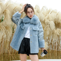 Sheep-cut coat womens short 2020 winter New Haining grain fur jacket fur coat