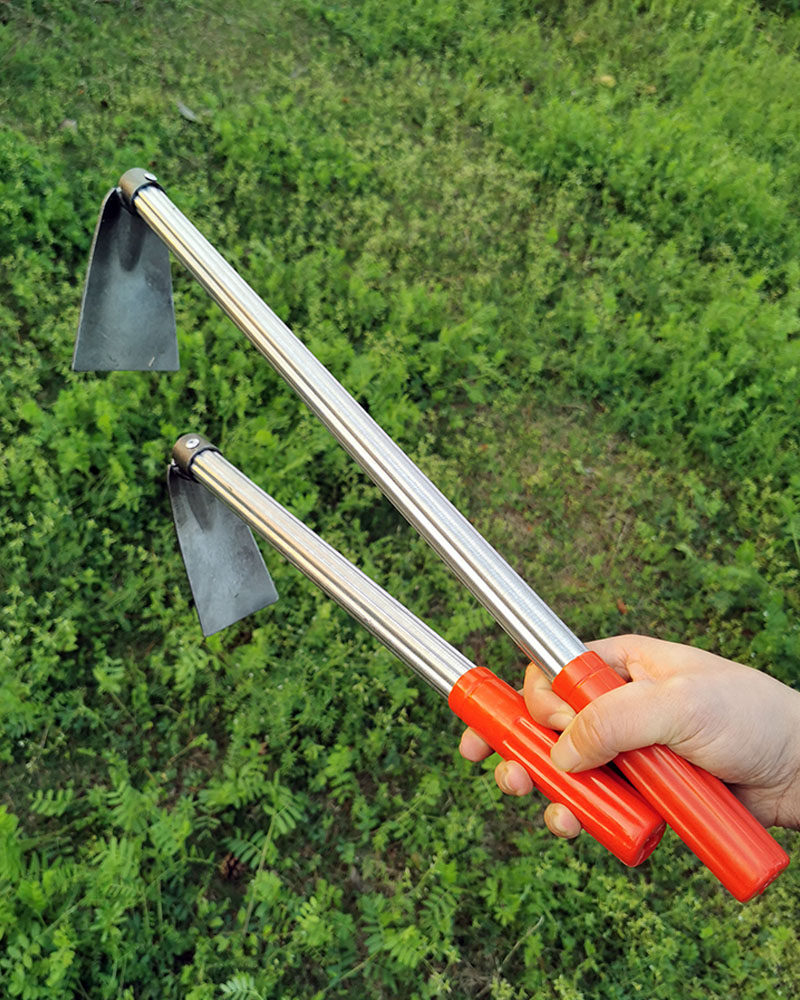 全钢小锄头挖地挖土神器家用户外农具园艺工具锻打除草种菜种花两