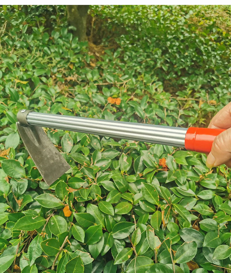全钢小锄头挖地挖土神器家用户外农具园艺工具锻打除草种菜种花两