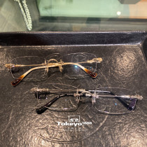 (Japanese straight hair) 11 11Chrome hearts Crow heart flat glasses 3 (Gold Silver)