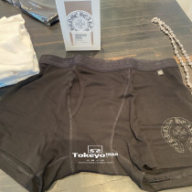 (Japan Straight Hair) 9 21Chrome Hearts Boxer Crores Full Black Horseshoe Underpants