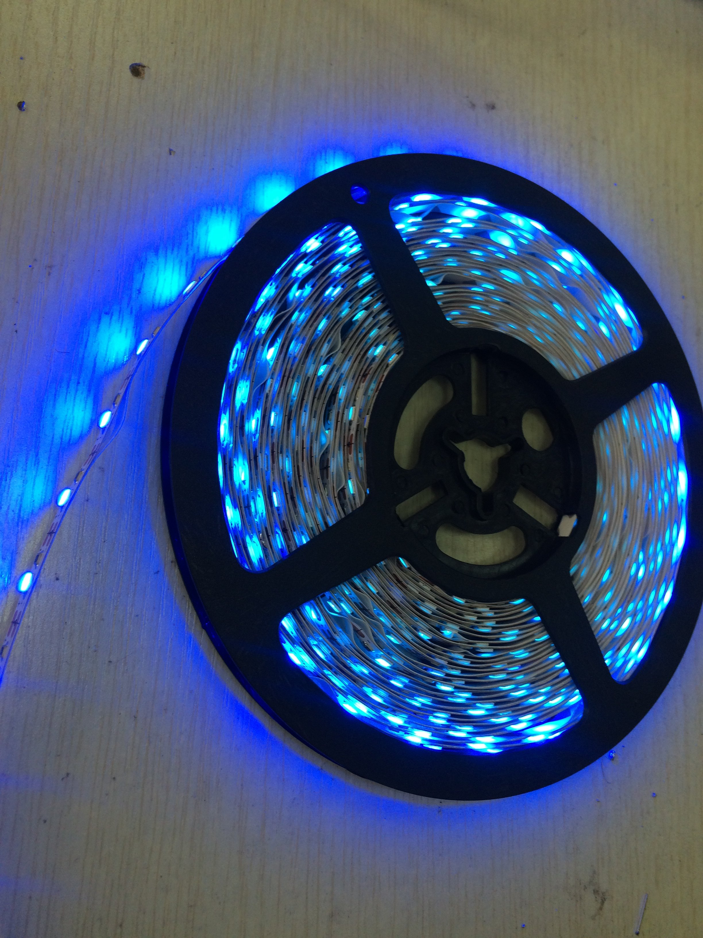 蓝光灯 led灯带 3528灯带 黑板滴胶 5v 6v 12v 60灯珠 蓝色