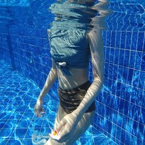 Korean version of the new split high waist conservative swimsuit Fashion Sexy steel Toy Breast Bikini Triangle Woman Swimsuit