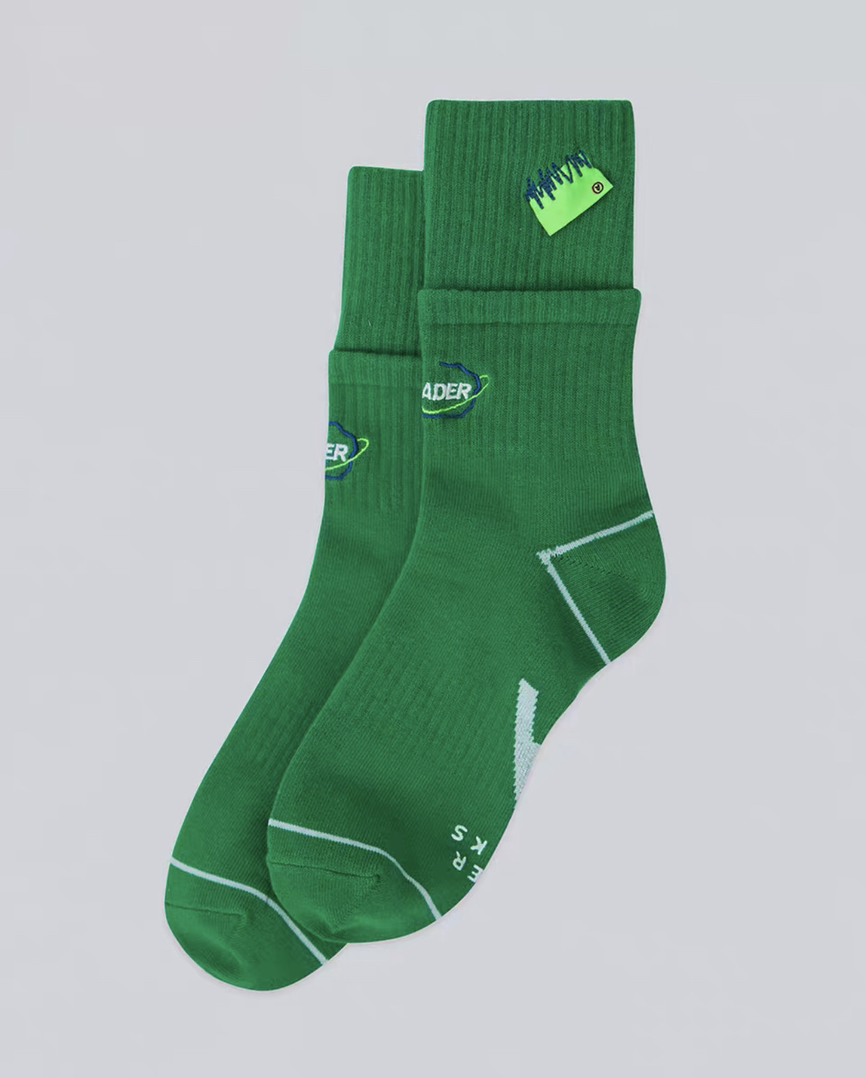 adererror双螺口刺绣缝标袜子男女中筒袜ins潮街头百搭袜