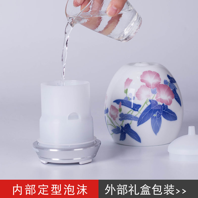 Under the new glaze colorful porcelain good remit hand - made ceramic household ultra - quiet bedroom office aroma humidifier