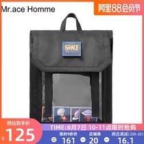 mrace new large-capacity backpack female ins style fashion patch backpack leisure travel computer bag school bag male