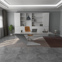 Boss desk paint simple modern creative custom design table and chair combination Light luxury beauty salon desk and chair