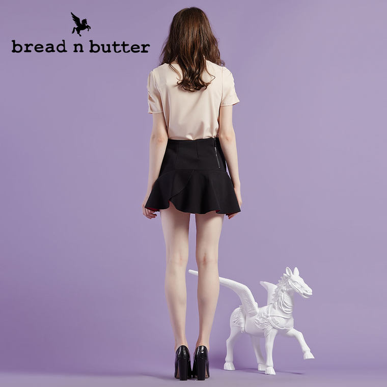 【商场同款】bread n butter面包黄油品牌女装时尚修身显瘦雪纺衫