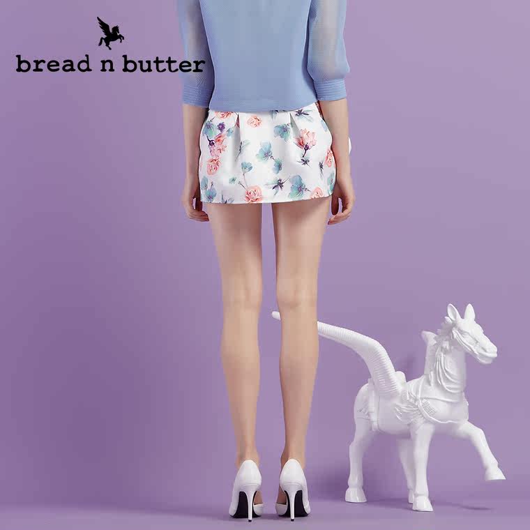 【新品首发】bread n butter面包黄油品牌女装时尚宽松短款半身裙