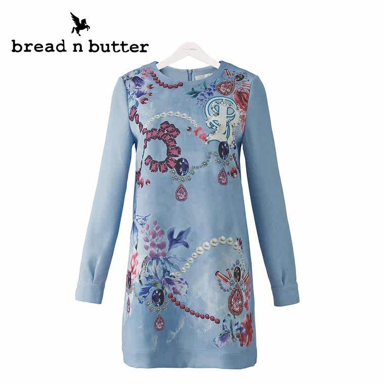 【商场同款】bread n butter面包黄油品牌女装青春甜美短款连衣裙