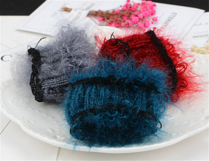 留芳加大加粗加宽发圈头绳皮筋毛巾毛线针织不伤发强拉耐用无接缝