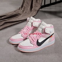 21K sneakers custom custom AJ1 X w joint pink python leather passenger to change leather private custom shoes