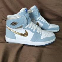 AJ1 ice and snow chic edge High help full drill 21Kcustom sneakers custom-made guest-changing leather basket sneakers couple wedding shoes