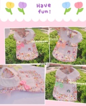 Spring Summer Pet Cat Dog Clothes Teddiyoke Summer Small Horse Light Slim Mini Canine Dog Clothes Pure Cotton Crummy Dress