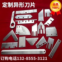 Professional customized non-standard round knife special-shaped knife tooth knife long knife white steel stainless steel melting cloth blade customization