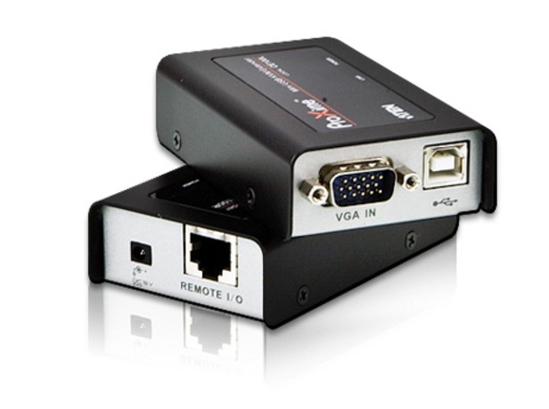 aten / hongzheng ce100 kvm vga signal usb extender cat5 network cable extended by 100m