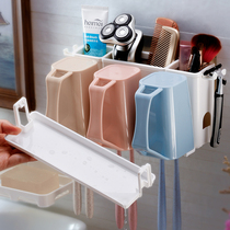 Creative electric toothbrush holder rack non-perforated pylon wall toilet brushing Cup rack set