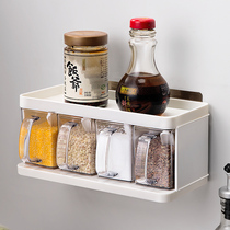 Kitchen supplies condiment storage seasoning box household integrated multi-compartment set seasoning tank drawer rack