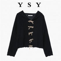 Large-yard fat mm design sensitive machine French knitting shirt sweater autumn and winter new loose thin and long sleeve sweater