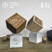 Solid wood WeChat two-dimensional code payment card custom scanner money code production creative decoration decoration logo table card