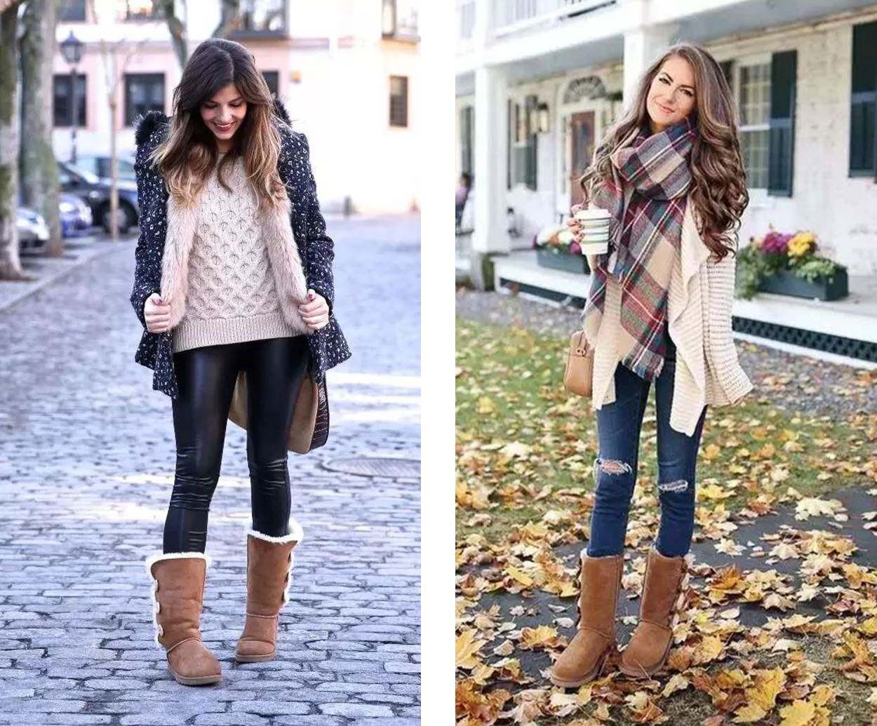 冬天雪地靴,怎么穿才能不丑?