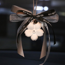 Butterfly Twinning Flowers Car Hanging Plaster Fragrance Lavender Car Pendant Rear View Mirror Adornment Net Red Car Hanging Accessories