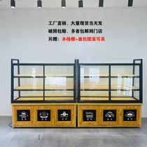 Bakery pastry cake display equipment sliding door push-pull glass side cabinet shelf multi-layer commercial shelf