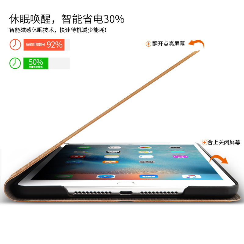 肯客 苹果iPad Pro保护套9.7寸超薄复古防摔壳平板Pro9.7全包皮套产品展示图3