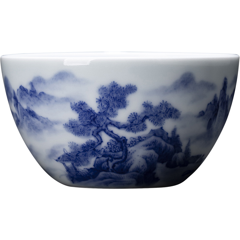 St the ceramic kung fu tea master cup pure hand - made porcelain songshan cloud chung lie fa cup jingdezhen tea by hand