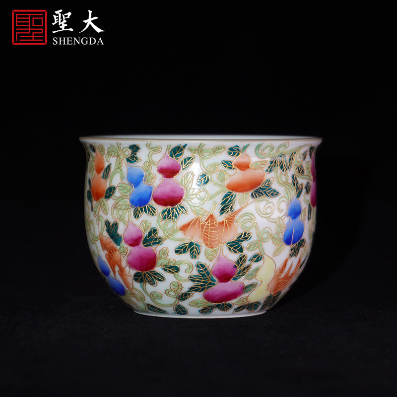 Santa color master cup manual hand - made jingdezhen ceramic wire inlay enamel sample tea cup tea cup kung fu tea cups