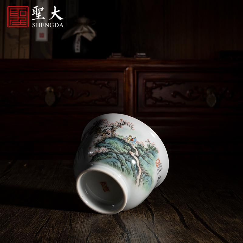 Holy big ceramic new see colour khe sanh "feibao" master cup jingdezhen pure manual hand - made ceramic tea set sample tea cup