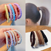 Korean Version Little Fresh Girl Hair Girl Zama Tail Leather Fascia Does Not Hurt Hair Hair Rope Child Hair Rope Headwear