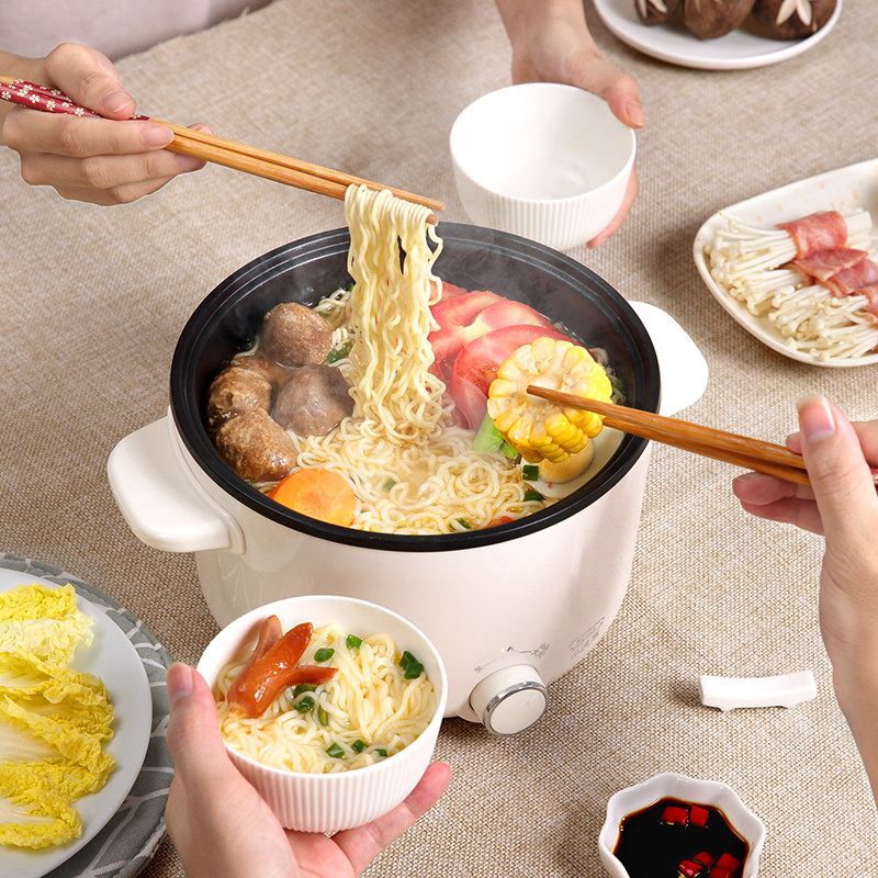 small raccoon electric cooking pot dormitory students home multi-functional cooking and cooking integrated hot pot 2-3 people 1 electric cooking pot