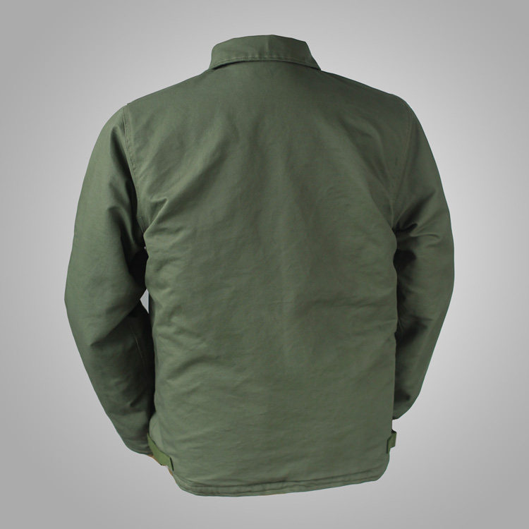a-2 deckjacket甲板夹克服外套复刻美国海军绿咔叽男式军迷军款a2
