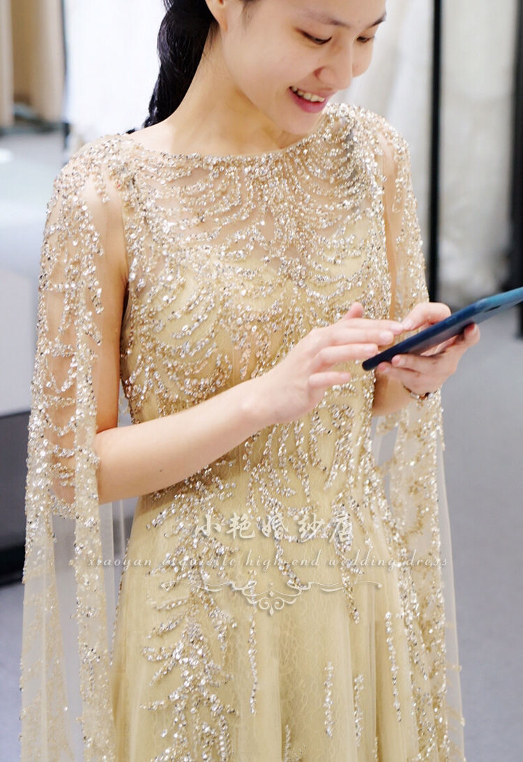 gold dress shawl