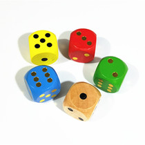 Children toy sieve 3cm wood points colorful digital color kindergarten student wooden dice