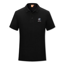 For New Summer Buick Polo Shop 4S Short Sleeve T-Shirt Workwear Unisex Clothes Flap Collar Custom Car Logo