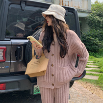 Sexy pajamas winter womens 2022 new coral fleece soft thick net red home service spring and autumn can be worn outside