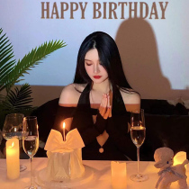 Korean ins happy birthday projector projection lamp baby childrens party photo props small red book atmosphere light