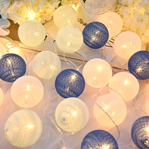 Small colored lights decorative lights cotton thread lights LED lights flashing lights bedroom lights Net Red birthday romantic room layout