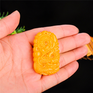xinjiang yellow dragon jade dragon pendant men and women hetian jade dragon pendant zodiac dragon jade nelace jade pendant