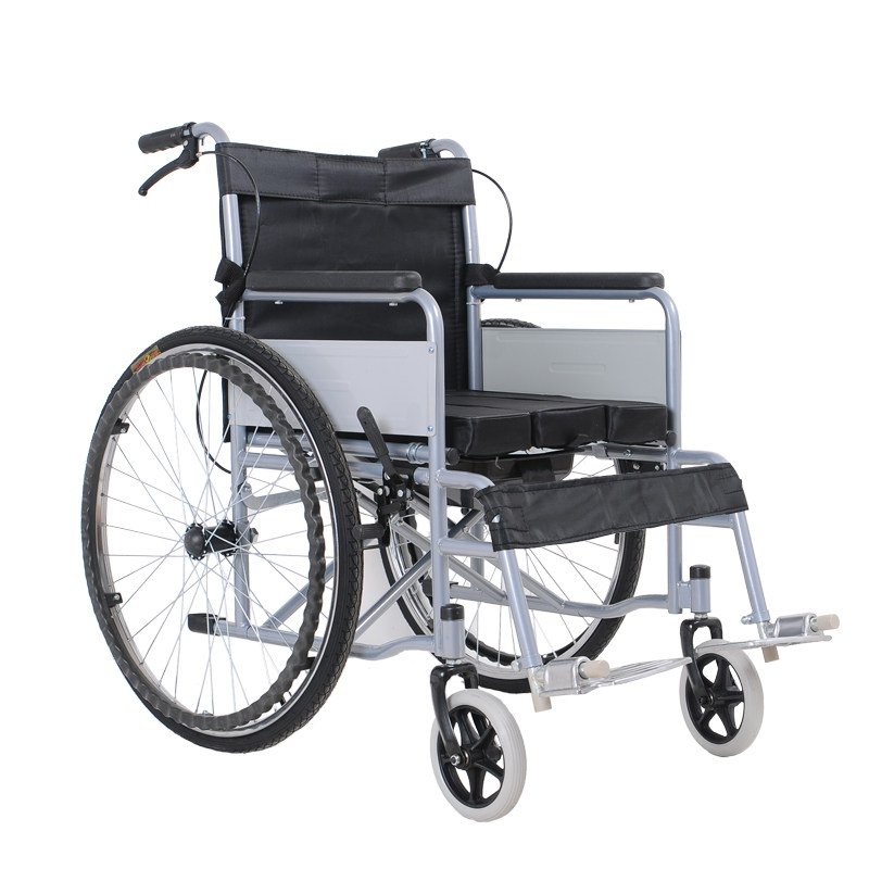 互康轮椅折叠轻便带坐便老年人代步轮椅